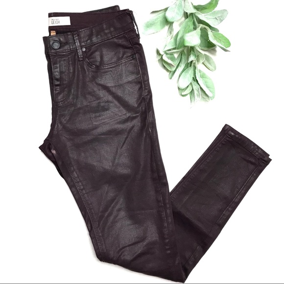 Topshop Denim - TOPSHOP | sz 28 purple coated skinny Leigh jeans